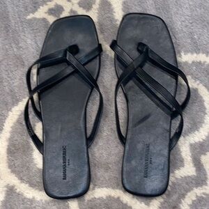 Banana Republic Factory Black Sandals size 8